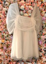 White Tulle Mini Dress Photo 0