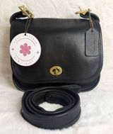 Vintage Coach Legacy 9965 Black Small Flap Bag Photo 0