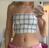 Abercrombie Plaid Crop Top Photo 0