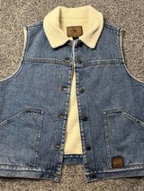 Vintage Lauren Jeans Co. Ralph Lauren Sherpa-lined denim vest Photo 0