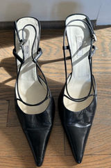 Authentic Vintage Prada Strappy Kitten Heels Photo 0