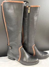 Anne Klein Cybele Women's Black Leather Shoes/Boots Size 8M SKU 5622 Photo 0