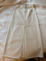 NWT J.Crew Maxi Denim Skirt White Photo 0