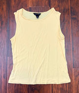 George Size L 12/14 Pale Yellow Sleeveless Knit Tank Top Photo 0