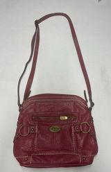 B.O.C. Born Concept Red Pebbled "Super organizer" Crossbody bag Photo 0