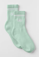 ALO Yoga Unisex Half-Crew Throwback Sock NWT Spearmint Size Large Brand New Photo 0