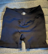 Shein Black Ribbed Shorts Photo 0