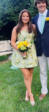 Elliatt Mini Dress Green Floral Photo 0