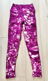 NUX Magenta Tie Dye High Waisted Leggings Size Small Photo 0