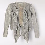 Abercrombie & Fitch Cable Knit Beachy Cover Up Sweater Womens‎ Size M/L Gray Photo 0
