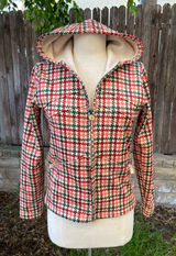 Vintage Burton Women's Houndstooth ski snowboard Jacket outdoor winter gorpcore Photo 0