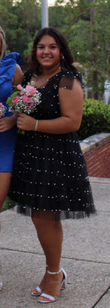 Dillard's Black and pearl homecoming dress Photo 0