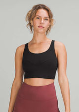 Lululemon Nulu Front-Darting Yoga Bra Light Support, B/C Cup Black Size 10 Photo 0