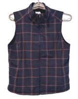 Walter Hagen Clubhouse Reversible Vest Dark Navy Plaid Golf Active Women Medium Photo 0