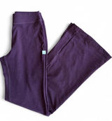Vuori Plum Purple Split Hem flare leggings Mid Rise XS 00 0 2 Pilates Yoga Gym Photo 0