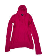 American Eagle‎ Outfitters Pink Hooded V-Neck Sweater Long Sleeve XL Womens Photo 0