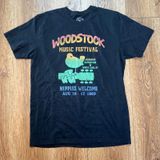 Woodstock Music Festival 1969 Graphic T-Shirt Womens M Goodie Two Sleeves Hippie Photo 0