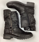 Carlos by Carlos Santana Seth Black Moto Boots Size 8.5 Women’s Photo 0