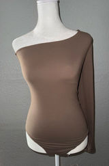 NWOT‎ Nuuds One Shoulder Bodysuit Mocha Size Xs (just like skims) Photo 0