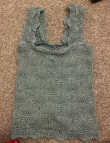 Green Free People Love Letter Cami Photo 0