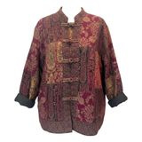 White Stag Women's Large (12-14) Vintage Floral Tapestry Knit Cardigan Jacket Photo 0