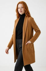 Carolina Belle Red-Brown Trench-Style Coat Jacket Size Medium Photo 0