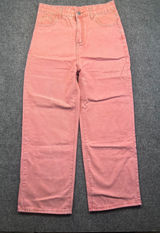 Salmon Pink‎ High Waisted Wide Leg Jeans Womens 31 x 28 Relaxed Denim Casual Photo 0