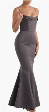 House of CB Violette Satin Mermaid‎ Gown Size Small Photo 0