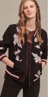 Laju Los Angeles Embroidered Floral Bomber‎ Jacket S Indie Streetwear Festival Photo 0