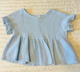 Blue peasant top Size XS Photo 0
