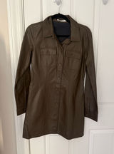 Oak and fort brown leather dress Photo 0