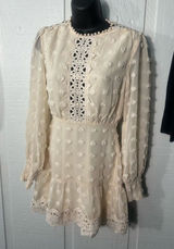 Lulus Beige Long Sleeve Dress Size XXS EUC Photo 0