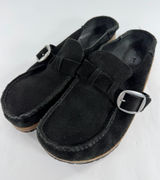 Birkenstock Buckley Black Suede Clogs Mule Shoes EU 41 Narrow Photo 0