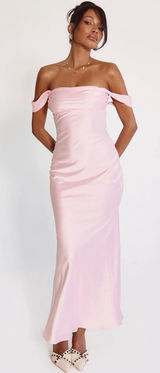 Princess Polly Dress Maxi Satin pink Photo 0
