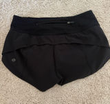 Lululemon Shorts 2.5" Speed Up Black Women’s 2 Photo 0