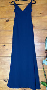 NWT Lulus Melora Navy Blue Sleeveless Maxi Dress Gala Banquet Bridesmaid Size XS Photo 0