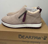 Bearpaw Amanza Mushroom Suede Wool Blend Lined Sneaker Bootie 3146W Womens 9 Photo 0
