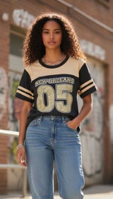 Urban Renewal New Orleans Short Sleeve Graphic T-Shirt Women's Size L Streetwear Photo 0