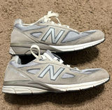 Women's New Balance 990v4 Gray Suede Leather Running Walking Shoes Size 6 Photo 0