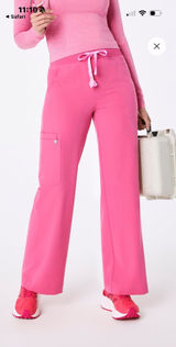 ISO F’ing pink isabel wide leg pant small petite Photo 0