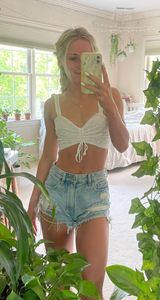 White Crop Tank Photo 0