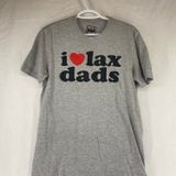 Lacrosse Fanatics "I Love lax dads t-shirt womens sz M Photo 0