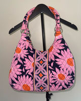 Vera Bradley Pink ‘She Loves Me’ Sunflower Quilted Shoulder Bag Photo 0