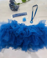 Spirit Halloween Costume Tutu Go Blue Medal Headband Hair Clips One‎ Size color war camp Photo 0