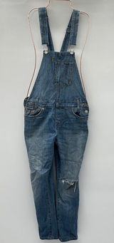 Levi's Denim Overalls With Distressed Knee Size XXS Photo 0