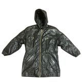 Wilsons Leather Women's Thinsulate‎ Hooded Parka Jacket black size Small 90s Photo 0