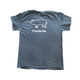 Vintage y2k Funny / Ironic Pig ‘I’d Smoke That.’ Legends Smokehouse T Shirt 🔥 Photo 0