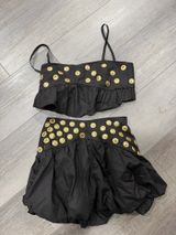 Boutique Matching Set Skirt & Top Black Size XXS Photo 0
