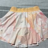 Lululemon Court Rival High Rise Skort Tall Pastel Multi Abstract Print Size 8 Photo 0