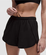 Lululemon Swiftly Mid-Rise Short 3” Black Size 10 Lined Running Training Photo 0